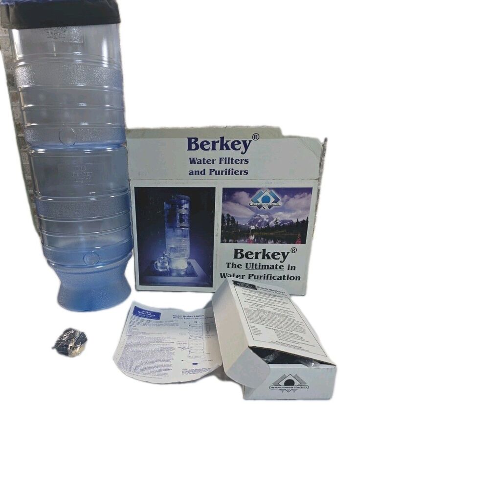 Berkey Light Water Filtration System W/2 Black Filter Elements ****READ***